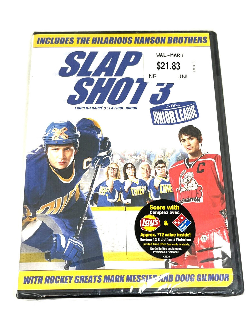 Slap Shot 3 Junior League DVD - Brand New Sealed